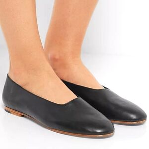 VINCE 'Maxwell' Leather Ballet Flats, Size 9.5 M, Black